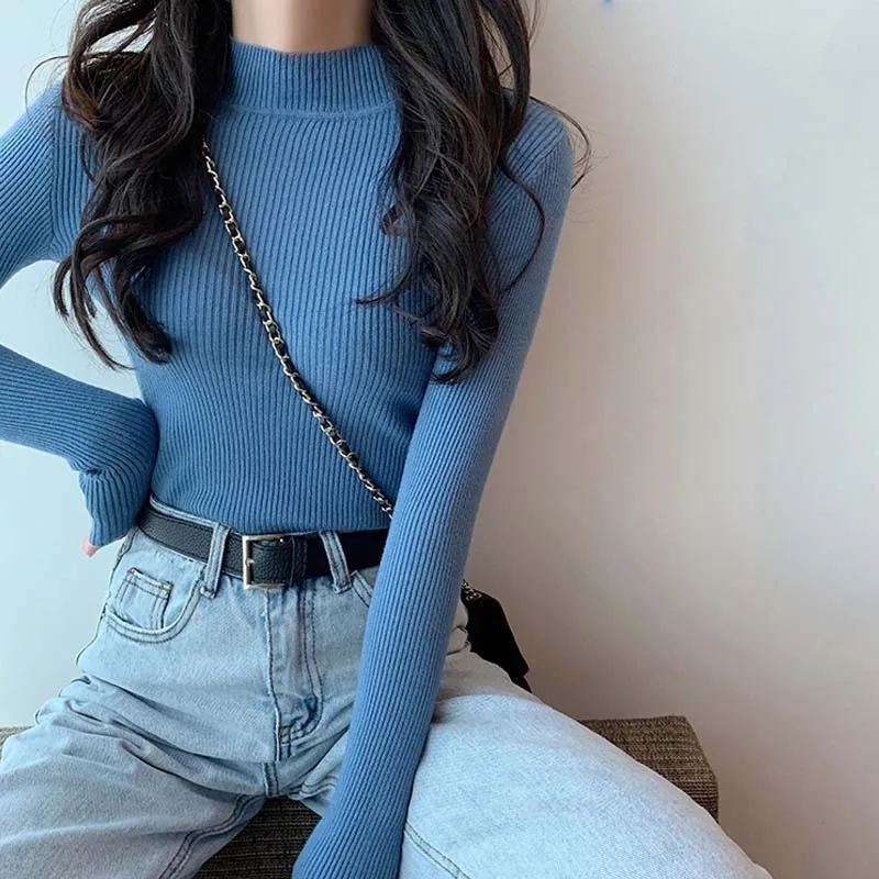 WQJGR 2020 Autumn Winter Pullover Sweater Women Fashion O neck Knitted Cotton Full Sleeves Elasitc Sexy Female Pullover
WQJGR 2020 Autumn Winter Pullover Sweater Women Fashion O neck Knitted Cotton Full Sleeves Elasitc Sexy Female Pullover