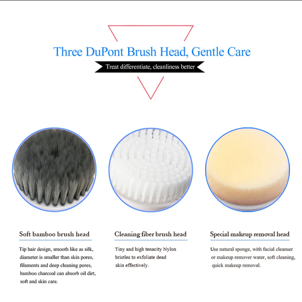 3-in-1 Waterproof USB Rechargeable Facial Cleaning Brush Skin Care Face Cleaning Massage Deep Cleaning Facial Brush
3-in-1 Waterproof USB Rechargeable Facial Cleaning Brush Skin Care Face Cleaning Massage Deep Cleaning Facial Brush