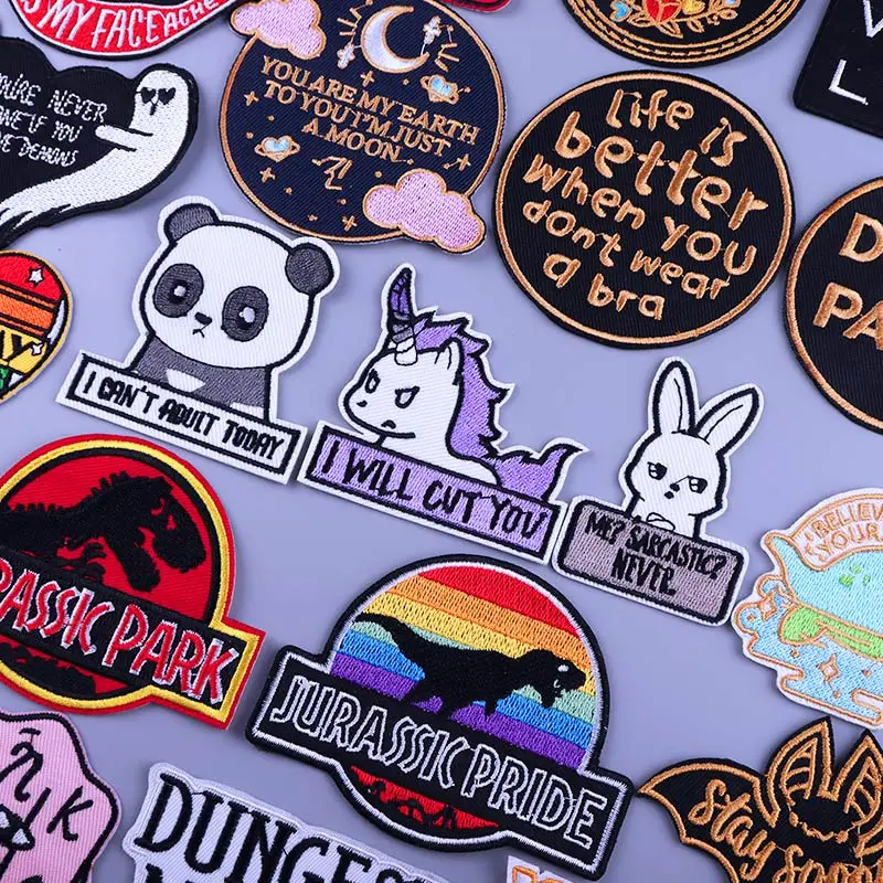 Jurassic Park Patch Cartoon Iron On Patches On Clothes Letter Animal Embroidery Fusible Patch Stripes For Jeans Jackets Badge
Jurassic Park Patch Cartoon Iron On Patches On Clothes Letter Animal Embroidery Fusible Patch Stripes For Jeans Jackets Badge