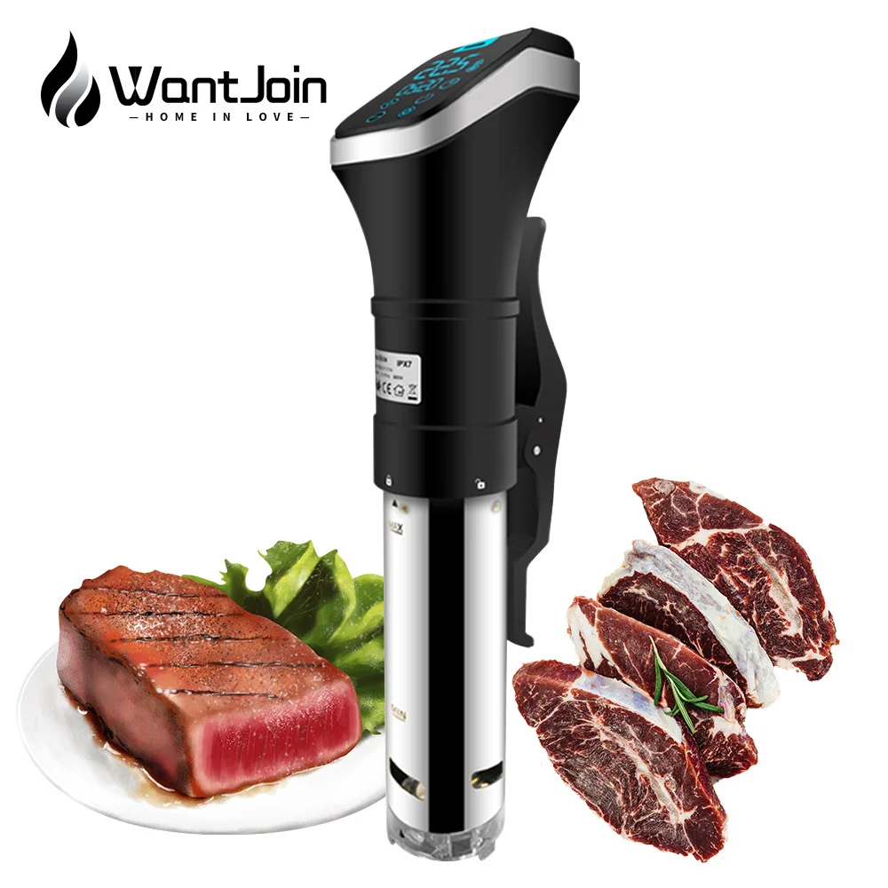 WantJoin IPX7 Водонепроницаемая вакуумная плита Sous Vide светодиодный цифровой дисплей