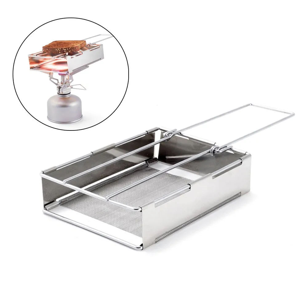Outdoor Portable Stainless Steel Camping Collapsible Plates Bread Toaster Grills Camping Toaster Gas Hob Cooker Rack
Outdoor Portable Stainless Steel Camping Collapsible Plates Bread Toaster Grills Camping Toaster Gas Hob Cooker Rack