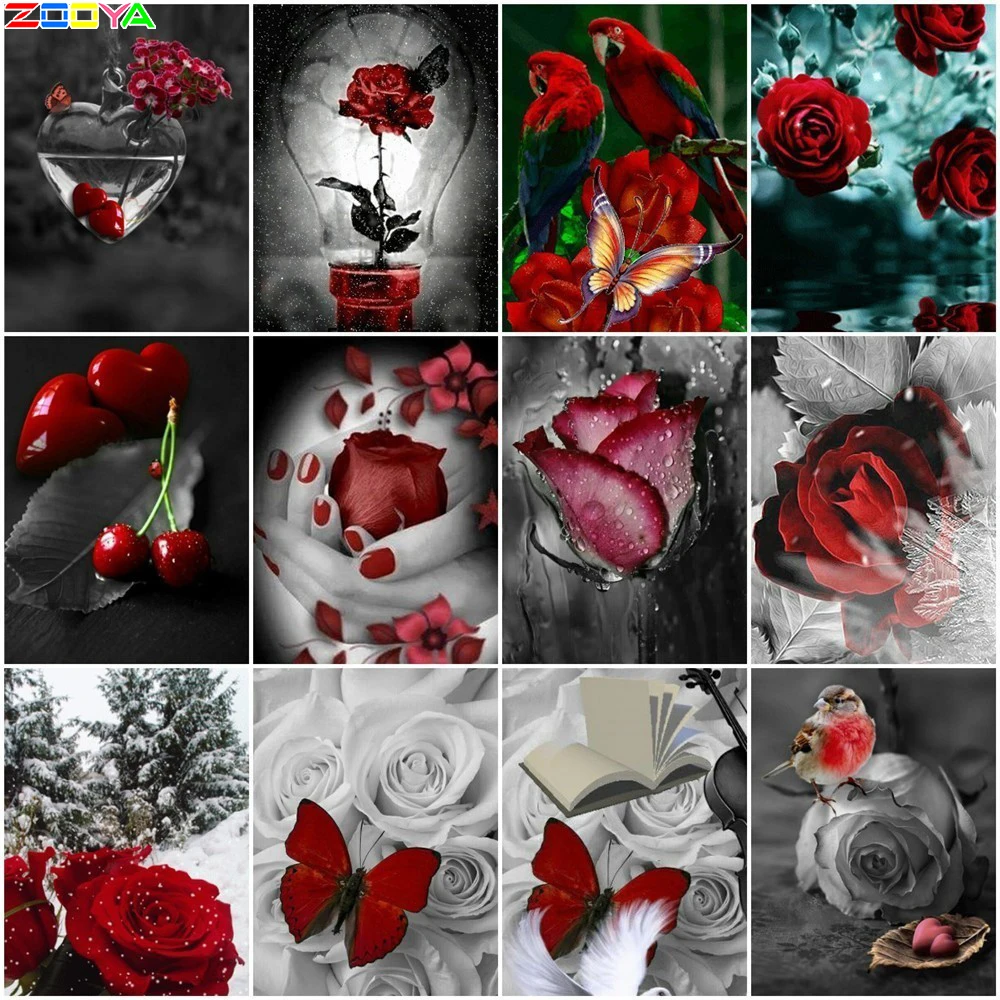 ZOOYA 5D Diamond Painting Square Flower Full Diamond Embroidery Sale Rose Diamond Inlaid Rhinestone Picture Home Decoration Gift
ZOOYA 5D Diamond Painting Square Flower Full Diamond Embroidery Sale Rose Diamond Inlaid Rhinestone Picture Home Decoration Gift