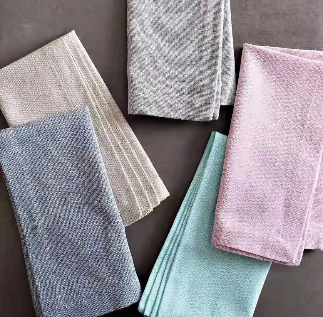 Fabric solid color cotton placemat Hotel napkin Pendulum tablecloth Handmade fabric coaster
Fabric solid color cotton placemat Hotel napkin Pendulum tablecloth Handmade fabric coaster