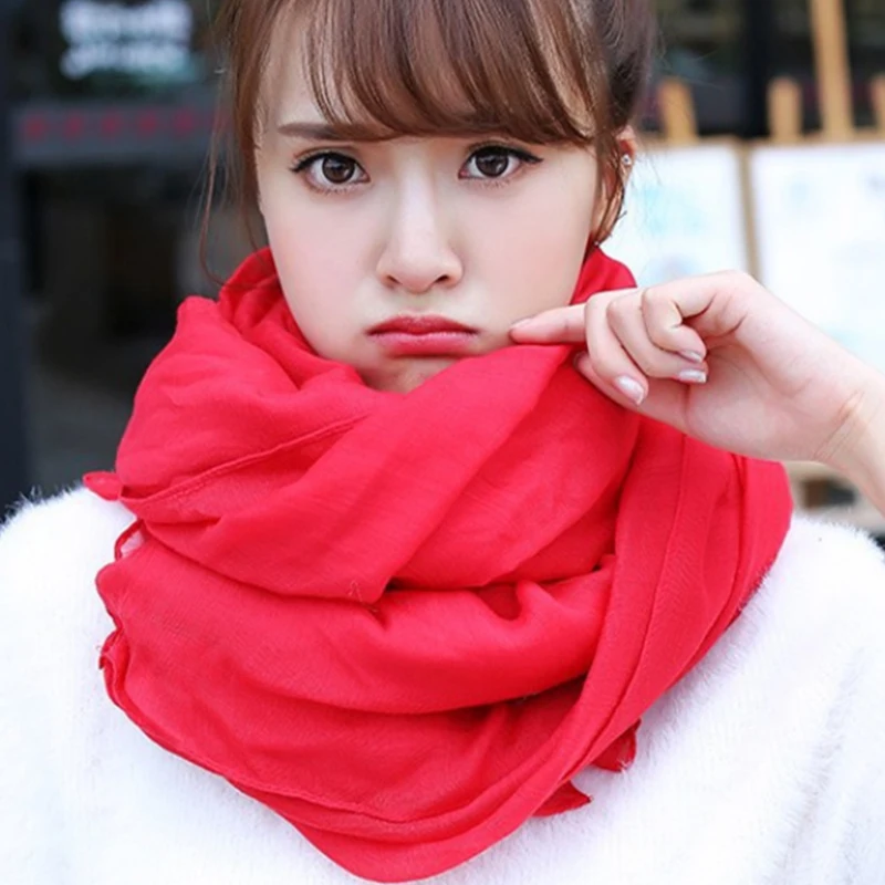 Soft Red/Blue/Green/Yellow Women Scarf Fashion Autumn Winter Ladies Solid Color Scarves 175cm Cotton And Linen Female Scarf
Soft Red/Blue/Green/Yellow Women Scarf Fashion Autumn Winter Ladies Solid Color Scarves 175cm Cotton And Linen Female Scarf