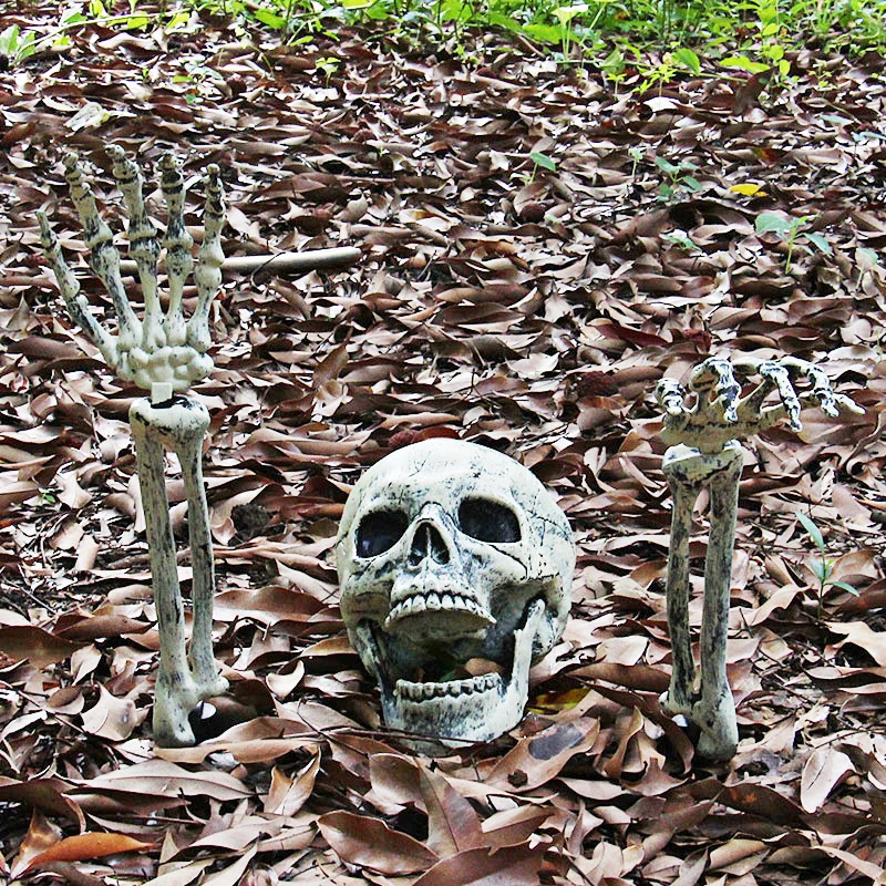 Halloween Haunted House Garden Realistic Bones Skull Head And Hands For Graveyard Scene Cosplay DIY horror Decorations
Halloween Haunted House Garden Realistic Bones Skull Head And Hands For Graveyard Scene Cosplay DIY horror Decorations