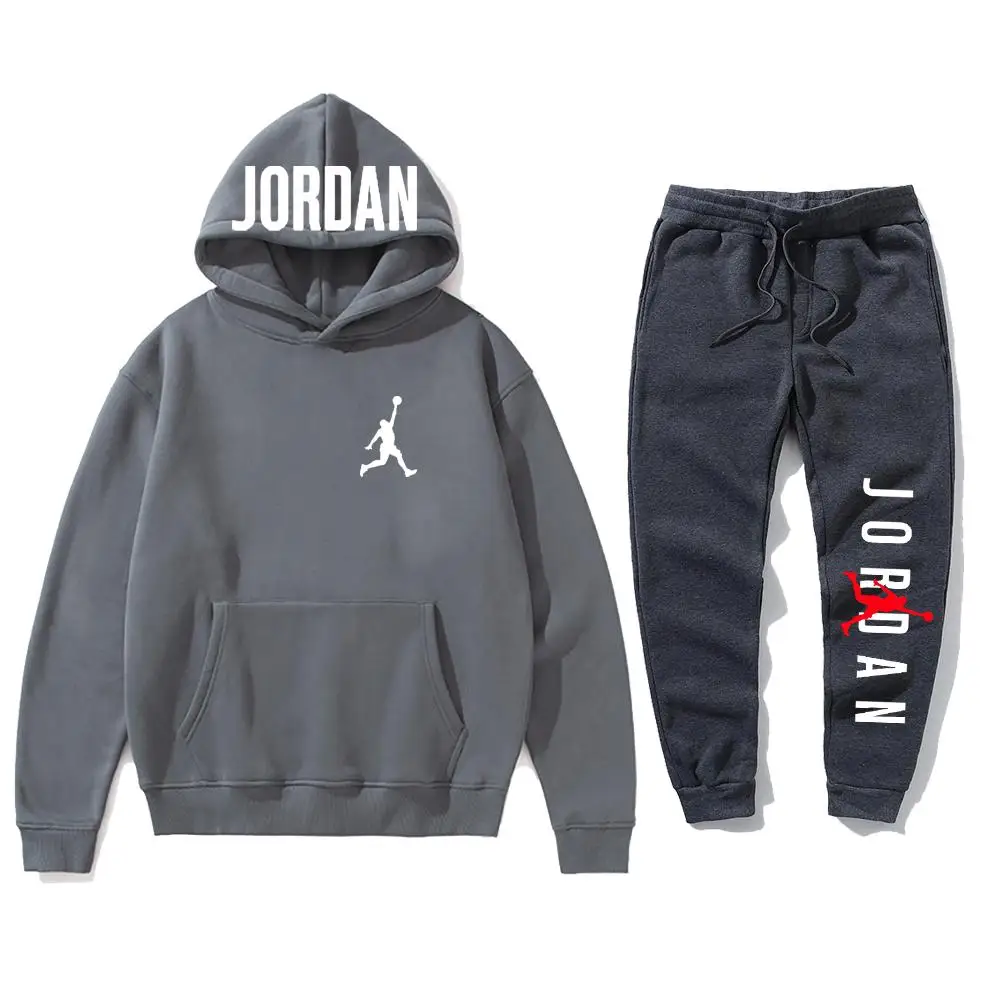 2021 Fall/Winter Hoodie Men's Casual Pants Elastic Band Casual Wear Printed Long Sleeve Workout Suit Running Sports Suit 2 Piece
2021 Fall/Winter Hoodie Men's Casual Pants Elastic Band Casual Wear Printed Long Sleeve Workout Suit Running Sports Suit 2 Piece