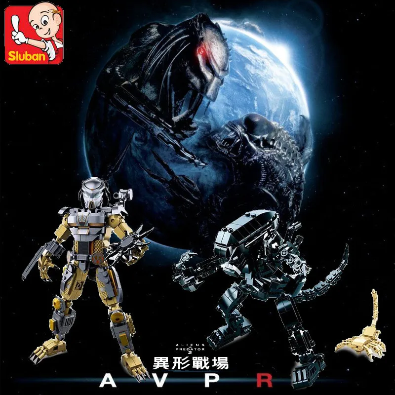 ALIEN VS PREDATORS Robot War Model Building Blocks Sets DIY Creator Construction Technical Bricks Educational Toys For Children
ALIEN VS PREDATORS Robot War Model Building Blocks Sets DIY Creator Construction Technical Bricks Educational Toys For Children