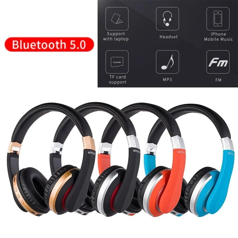MH7 Wireless Bluetooth Headset Wireless Headphones for Smartphone PC Computer Bass Earphones with Microphone Support TF Card For
MH7 Wireless Bluetooth Headset Wireless Headphones for Smartphone PC Computer Bass Earphones with Microphone Support TF Card For