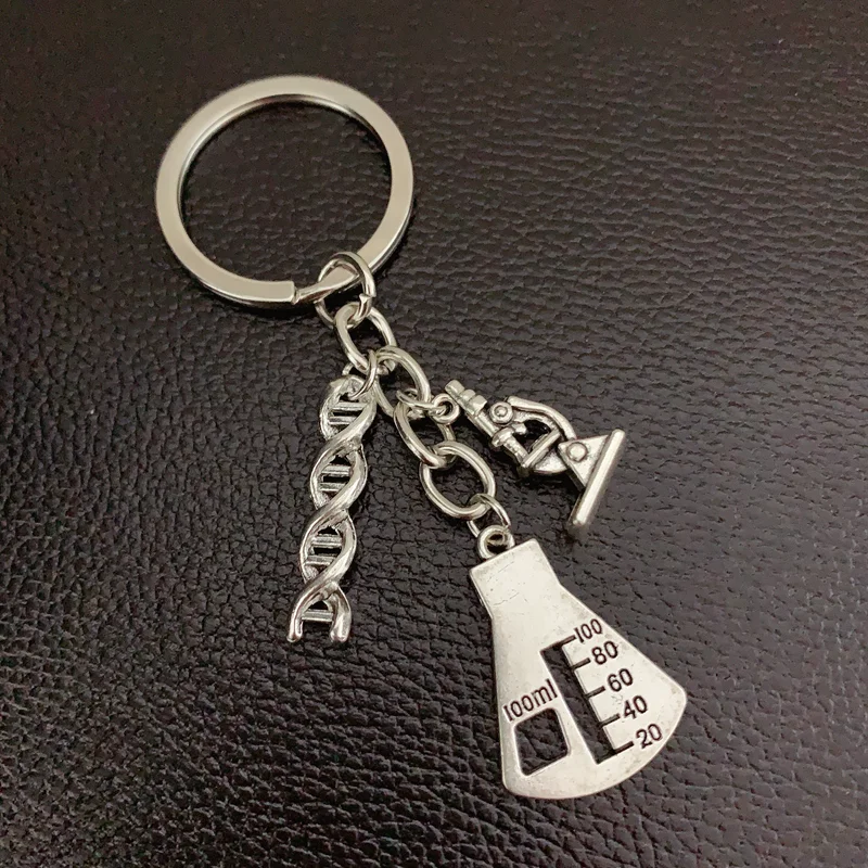Doctor Molecular DNA Microscope Keychain Science Microscope Equipment Keyring For Medicine School Gift Jewelry
Doctor Molecular DNA Microscope Keychain Science Microscope Equipment Keyring For Medicine School Gift Jewelry