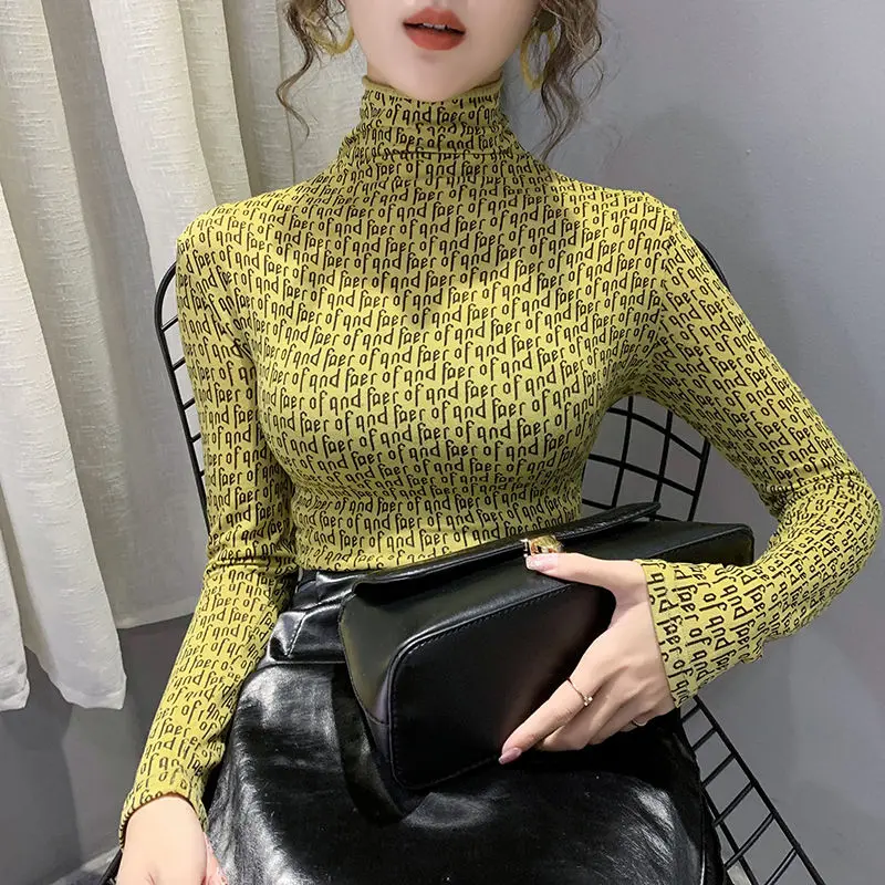 2021 New Half Turtleneck Bottoming Shirt Female Slim Fit Slimming Long Sleeves Shirt Western Style Top
2021 New Half Turtleneck Bottoming Shirt Female Slim Fit Slimming Long Sleeves Shirt Western Style Top