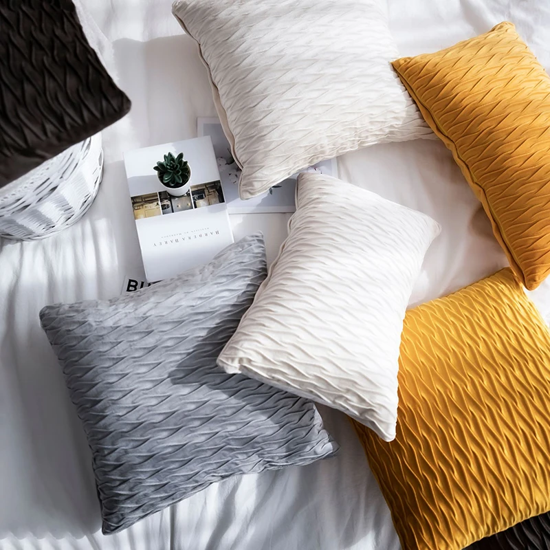 Velvet Cushion Cover Curved Striped Pillow Cover Soft Solid Color Pillowcase Rectangular Square Pillow Slipcover Home Decor
Velvet Cushion Cover Curved Striped Pillow Cover Soft Solid Color Pillowcase Rectangular Square Pillow Slipcover Home Decor