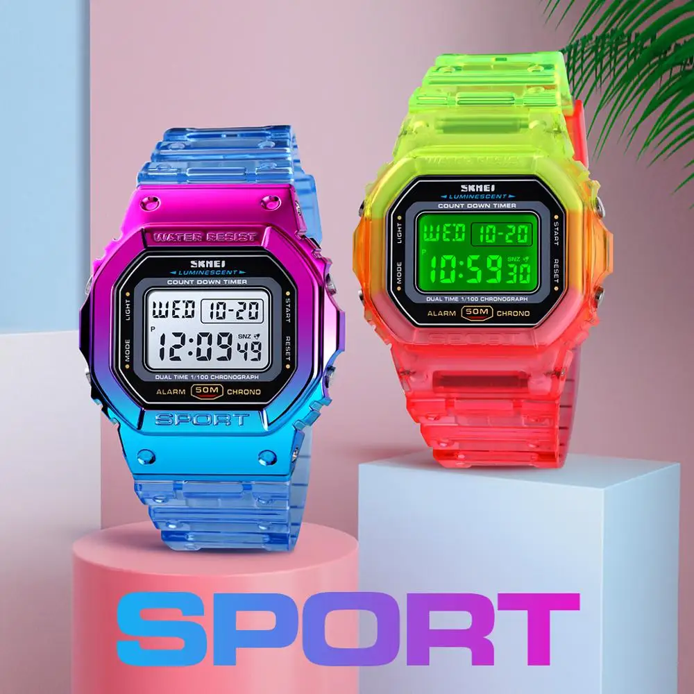 2020 Sweet Color SKMEI Fashion Outdoor Sport Watch Double Time Countdown Chrono Waterproof Gift Clock Reloj Hombre Drop Shipping
2020 Sweet Color SKMEI Fashion Outdoor Sport Watch Double Time Countdown Chrono Waterproof Gift Clock Reloj Hombre Drop Shipping