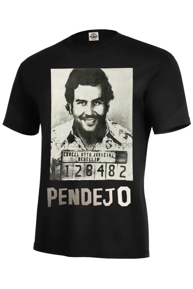 PABLO ESCOBAR PANDEJO футболка MUGSHOT разных цветов Бестселлер Размер S 5XL|Мужские футболки| |