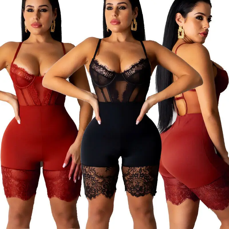 Sexy Women Lace Sheer Bodycon Corset Jumpsuit Romper Shorts Keep Slim Shapewear
Sexy Women Lace Sheer Bodycon Corset Jumpsuit Romper Shorts Keep Slim Shapewear