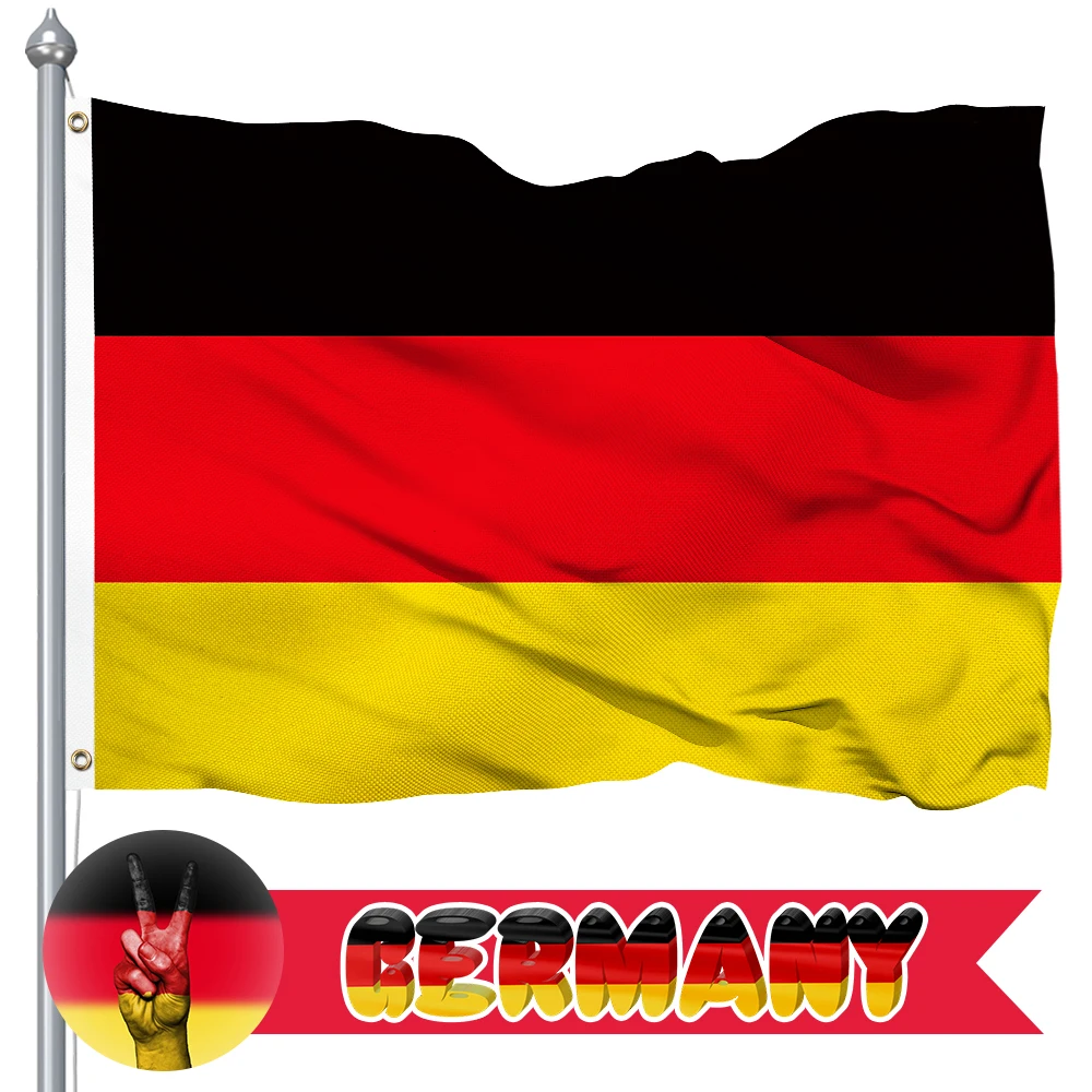 90 X 150cm Germany Flag German National Flag 400D 100% Polyester Banner for Decoration
90 X 150cm Germany Flag German National Flag 400D 100% Polyester Banner for Decoration