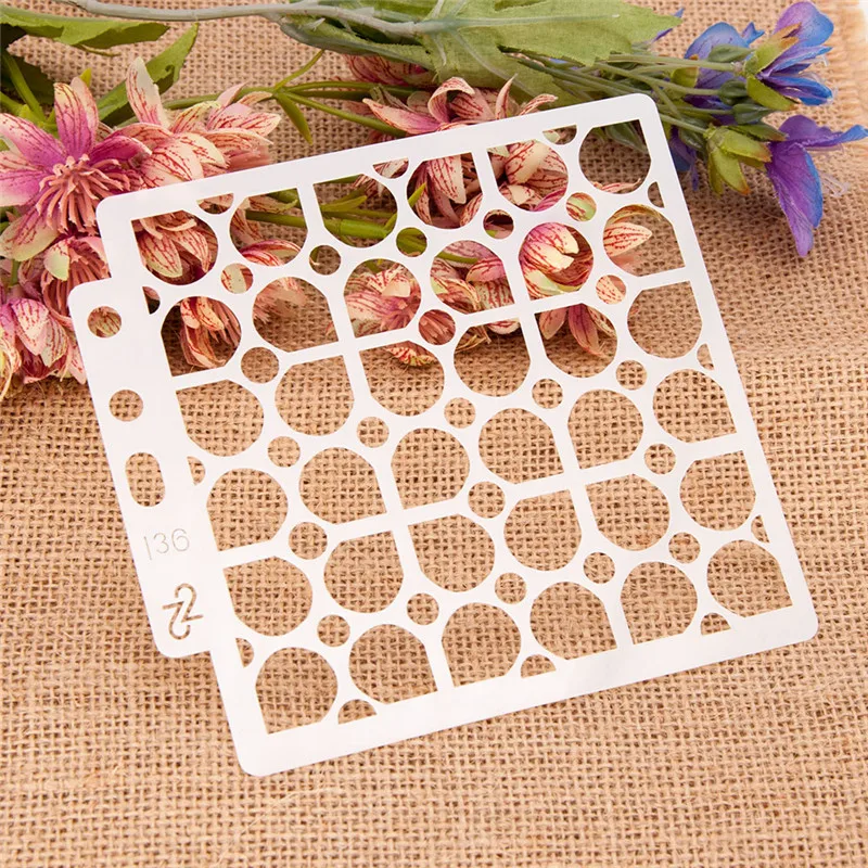 Pre-drawing Hollow Out Template Layering Stencils Painting Coloring DIY Scrapbook Embossing Decorative Template Irregular Shape 
Pre-drawing Hollow Out Template Layering Stencils Painting Coloring DIY Scrapbook Embossing Decorative Template Irregular Shape