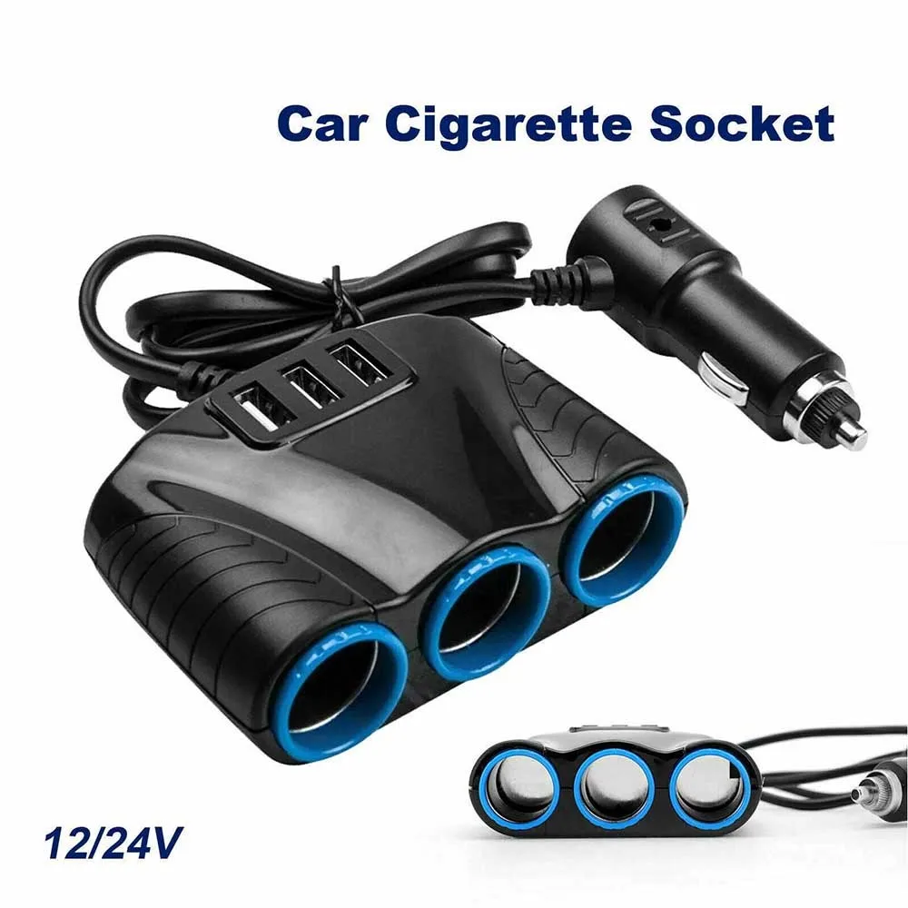3 Way Car Cigarette Lighter Socket Splitter Plug 12V USB Multi Charger Adapter USB Car Charger For Mobile Phone MP3/MP4 Car DVR
3 Way Car Cigarette Lighter Socket Splitter Plug 12V USB Multi Charger Adapter USB Car Charger For Mobile Phone MP3/MP4 Car DVR