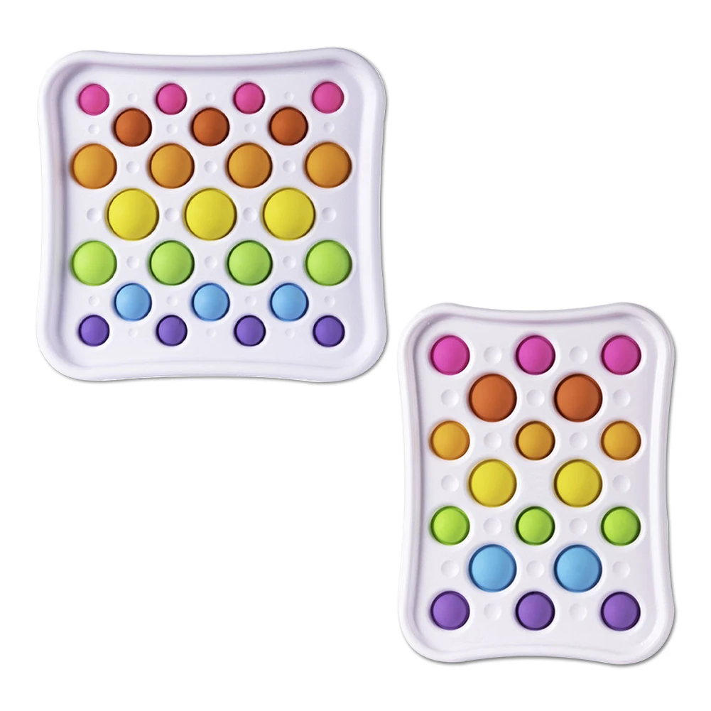 Silicone Fidget Toys Push Bubbles Simple Dimple Squeeze Board Stress Reliever Relaxation Interactive Playing Game
Silicone Fidget Toys Push Bubbles Simple Dimple Squeeze Board Stress Reliever Relaxation Interactive Playing Game