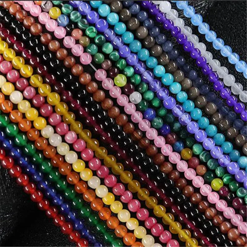 Wholesale Natural stone Turquoises Agates Tiger Eye Round Loose Stone Beads 4/6/8/10/12MM Suitable For Making DIY Charms Jewelry
Wholesale Natural stone Turquoises Agates Tiger Eye Round Loose Stone Beads 4/6/8/10/12MM Suitable For Making DIY Charms Jewelry