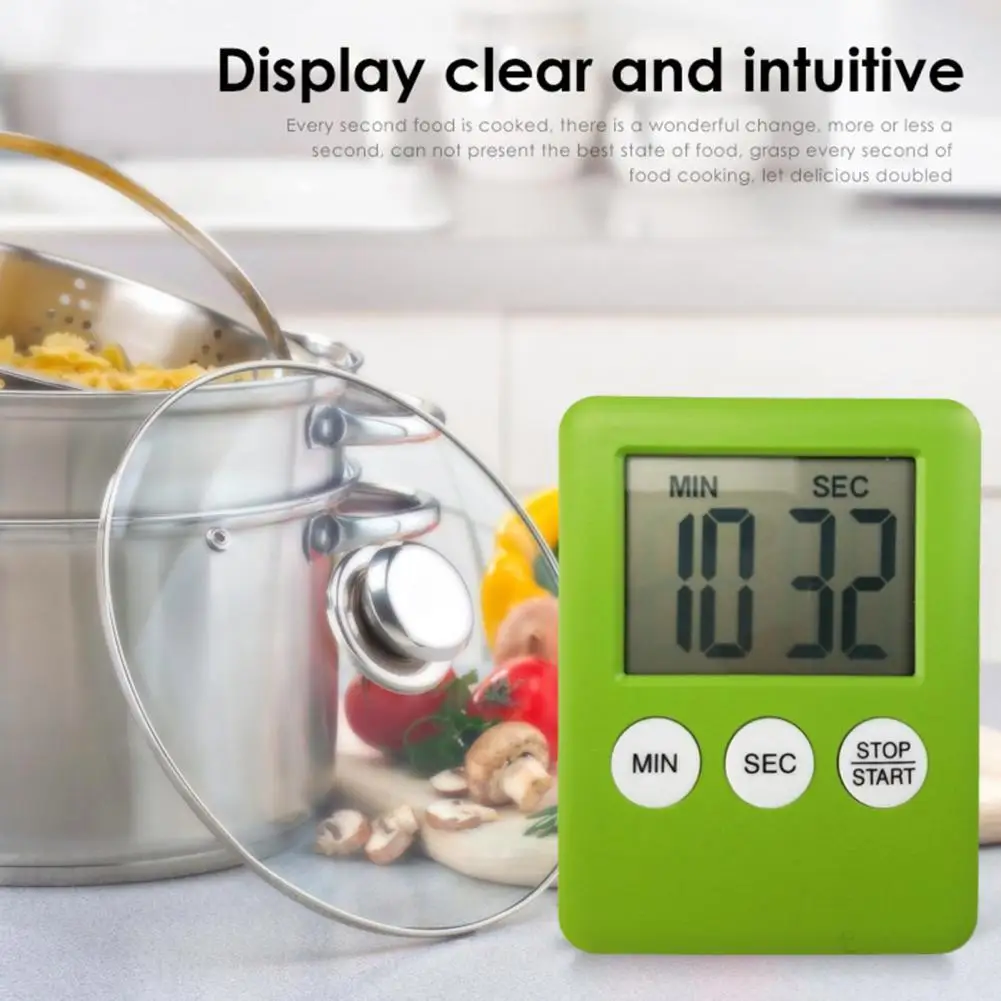 Cooking Timer Practical Smooth Surface ABS LCD Screen Magnetic Baking Reminder for Kitchen
Cooking Timer Practical Smooth Surface ABS LCD Screen Magnetic Baking Reminder for Kitchen