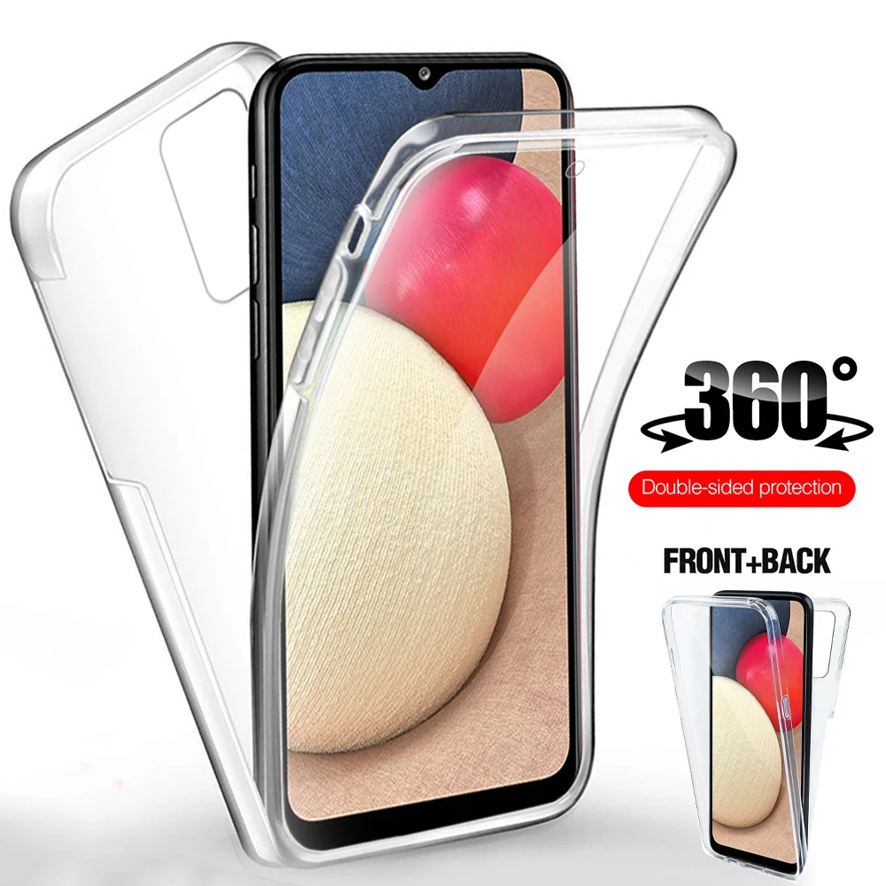 360 ° прозрачный защитный чехол для samsung galaxy a02s a 02 s a02 sm a025f 6 5 ''samsun galax