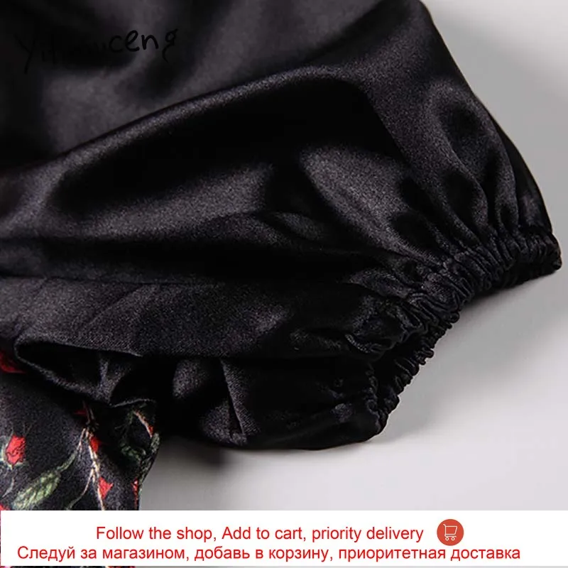 Yitimuceng Floral Print Blouse Women Gauze Shirts Cut Out Straight Puff Sleeve O-Neck Clothing 2021 Summer Korean Fashion Tops
Yitimuceng Floral Print Blouse Women Gauze Shirts Cut Out Straight Puff Sleeve O-Neck Clothing 2021 Summer Korean Fashion Tops