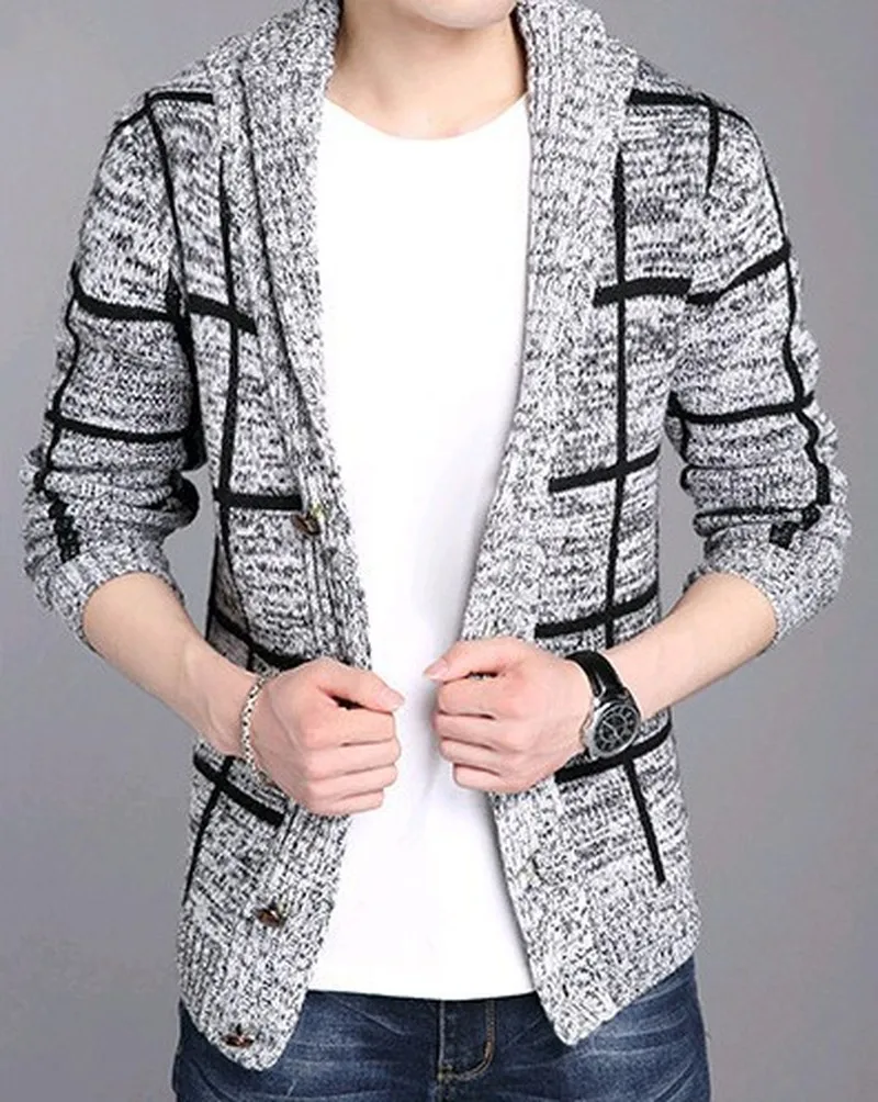 New Winter Men Coat Brand Striped Single-breasted Plaid Cardigan Casual Turn-down Collar Knitting Male Sweaters Chic Plus Size
New Winter Men Coat Brand Striped Single-breasted Plaid Cardigan Casual Turn-down Collar Knitting Male Sweaters Chic Plus Size