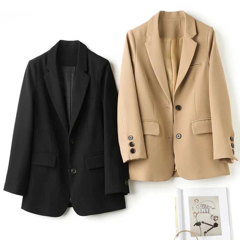 Small blazer women's 2021 new spring solid color wild lady's small fragrance jacket design sense
Small blazer women's 2021 new spring solid color wild lady's small fragrance jacket design sense