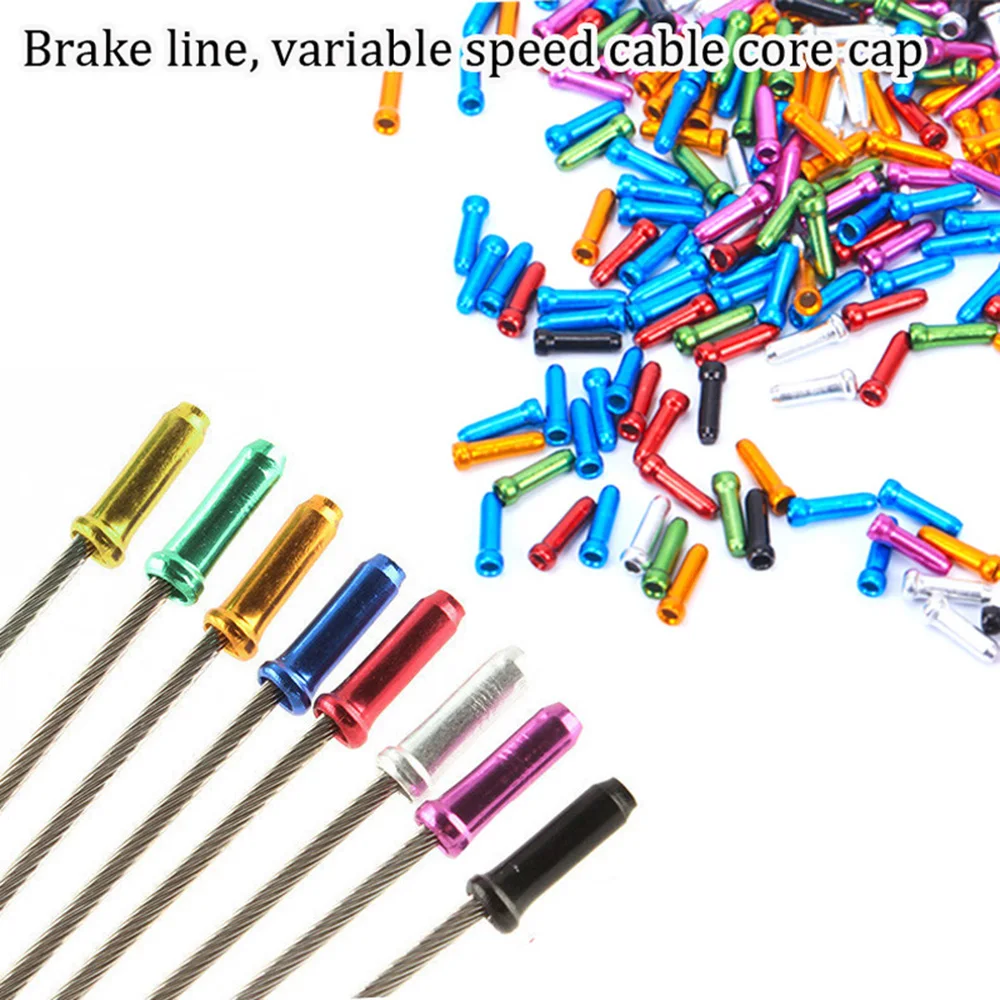 50Pcs/Lot Aluminum Alloy Bicycle Cable End Caps MTB Road Bike Brake Cable Cap Wire End Cap Fits for Brake Shift Derailleur Cable
50Pcs/Lot Aluminum Alloy Bicycle Cable End Caps MTB Road Bike Brake Cable Cap Wire End Cap Fits for Brake Shift Derailleur Cable