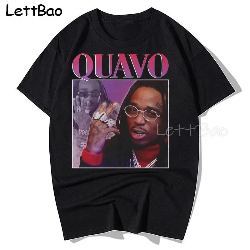 Quavo Cotton Couples Streetwear T-shirt Men Punk Letter Print Short Sleeve Harajuku Hip Hop Oversize Gothic Cool Vintage Top
Quavo Cotton Couples Streetwear T-shirt Men Punk Letter Print Short Sleeve Harajuku Hip Hop Oversize Gothic Cool Vintage Top