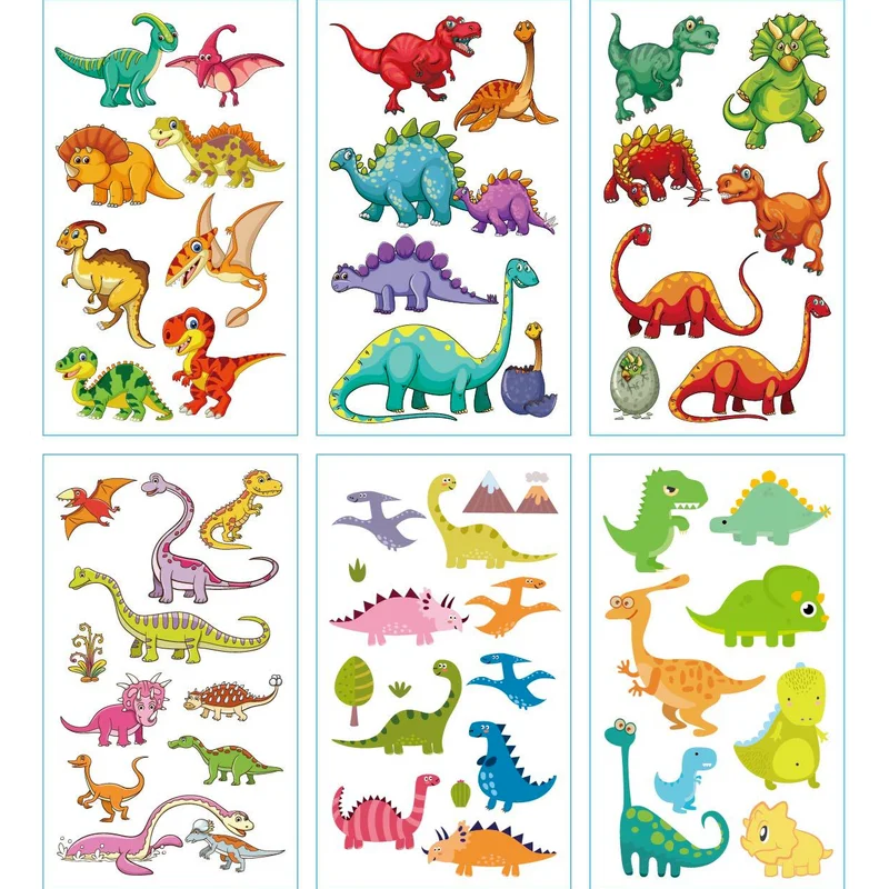 10pcs/set of Children's Tattoo Stickers Set Dinosaur Mermaid Shark Cartoon Temporary Tattoo Arm Leg Face Temporary Cute Stickers
10pcs/set of Children's Tattoo Stickers Set Dinosaur Mermaid Shark Cartoon Temporary Tattoo Arm Leg Face Temporary Cute Stickers