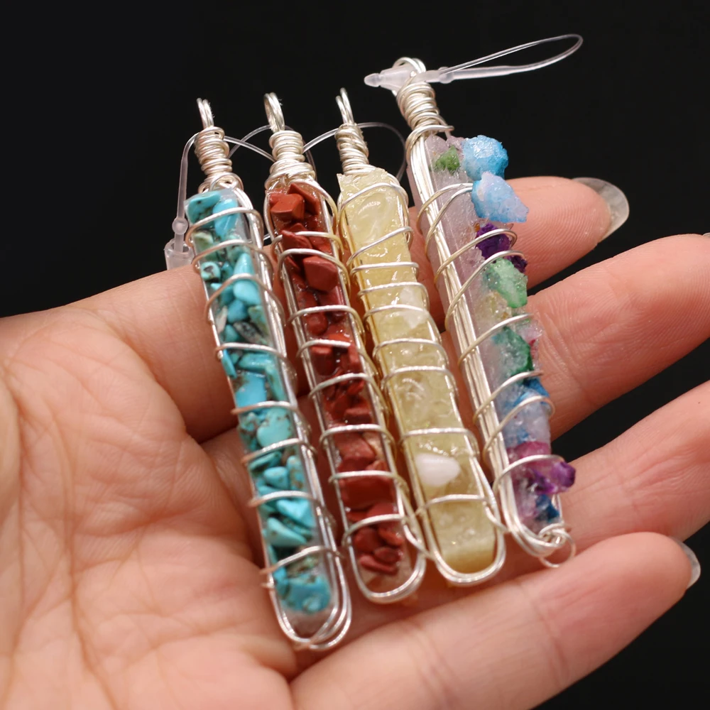 Natural Stone Druzy Pendants Sliver Color Wire Wrap Druzy for Trendy Jewelry Making Women Necklace Earrings Party Gifts
Natural Stone Druzy Pendants Sliver Color Wire Wrap Druzy for Trendy Jewelry Making Women Necklace Earrings Party Gifts