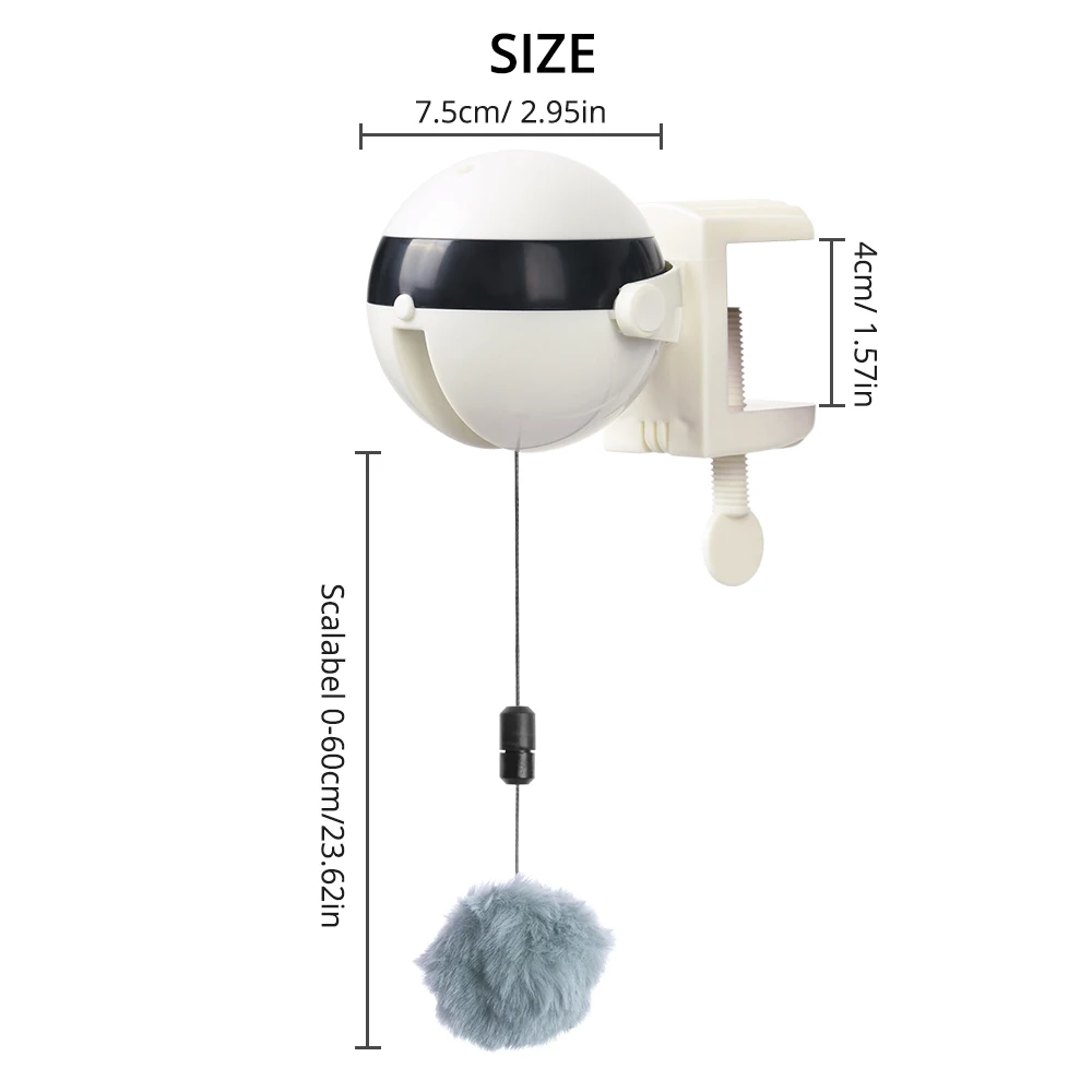 Electric Automatic Lifting Cat Ball Toy Interactive Puzzle Smart Pet Cat Ball Teaser Toys Pet Supply Lifting Balls Electric
Electric Automatic Lifting Cat Ball Toy Interactive Puzzle Smart Pet Cat Ball Teaser Toys Pet Supply Lifting Balls Electric