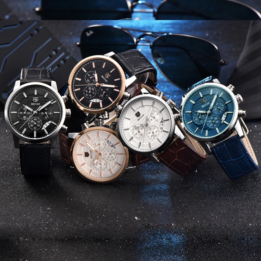 Benyar Luxury Brand Men Watches Set Full Steel Sports Wrist watch Men's Army Military Watch Man Quartz Clock Relogio Masculino
Benyar Luxury Brand Men Watches Set Full Steel Sports Wrist watch Men's Army Military Watch Man Quartz Clock Relogio Masculino