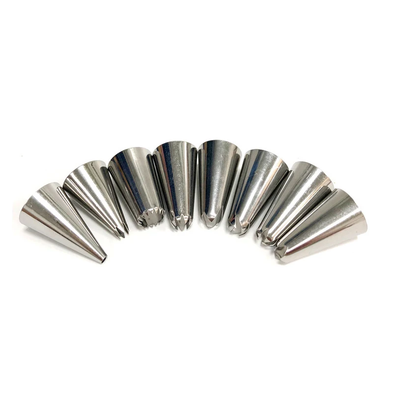 SKTN 10Pcs/Set Silicone Kitchen Accessories Icing Piping Cream Pastry Bag DIY 8 Stainless Steel Nozzle Set Cake Decorating Tips
SKTN 10Pcs/Set Silicone Kitchen Accessories Icing Piping Cream Pastry Bag DIY 8 Stainless Steel Nozzle Set Cake Decorating Tips