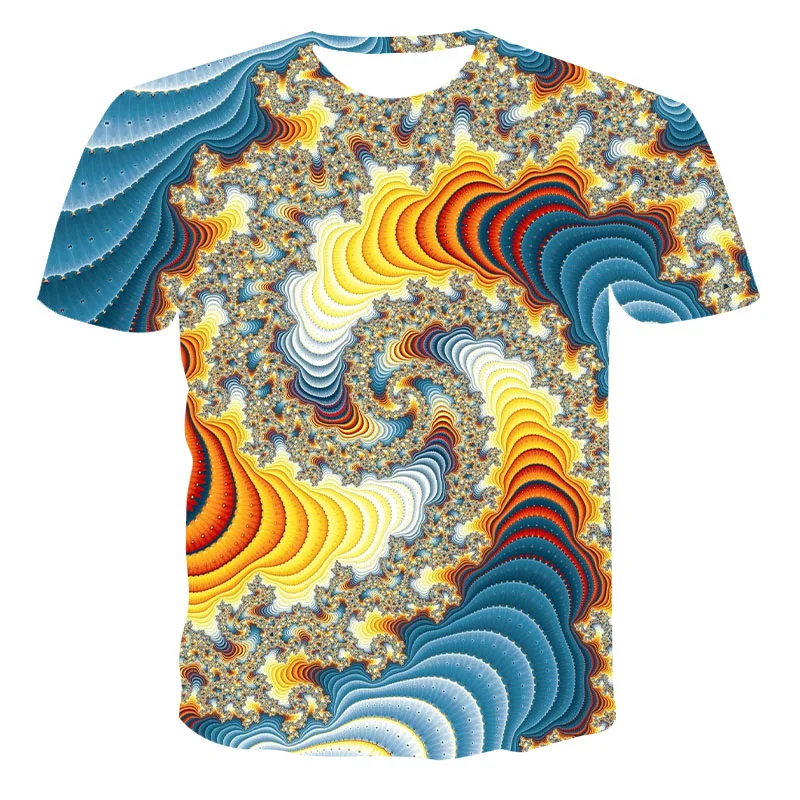 2021 new 3D printing dynamic printing pattern color summer breathable top psychedelic vertigo T-shirt fashion lovers
2021 new 3D printing dynamic printing pattern color summer breathable top psychedelic vertigo T-shirt fashion lovers