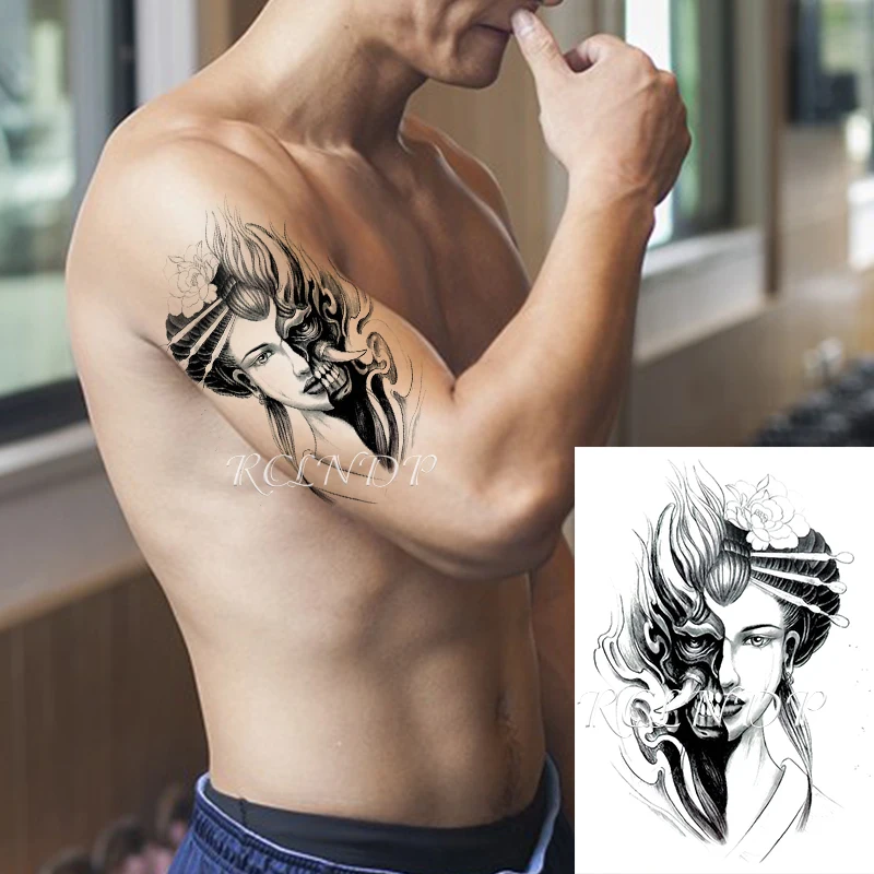 Waterproof Temporary Tattoo Sticker Prajna Skull Sexy Girl Flower Fake Tatto Flash Tatoo Hand Arm Foot Body Art for Men Women
Waterproof Temporary Tattoo Sticker Prajna Skull Sexy Girl Flower Fake Tatto Flash Tatoo Hand Arm Foot Body Art for Men Women