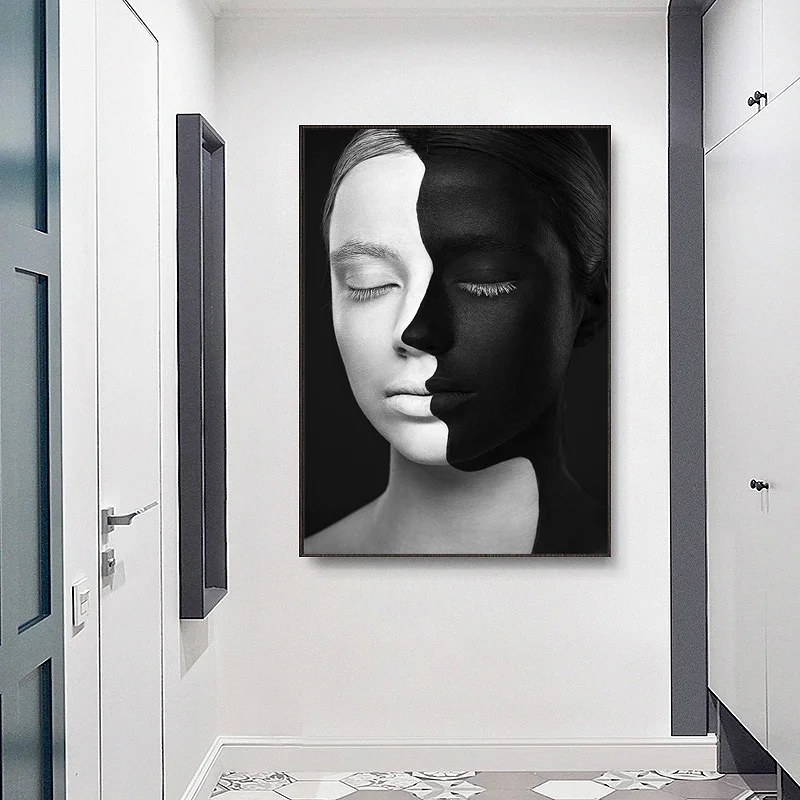 Abstract Portrait Painting Black And White Faces Art Canvas Pictures For Living Room Wall Art Poster No Frame Home Decor
Abstract Portrait Painting Black And White Faces Art Canvas Pictures For Living Room Wall Art Poster No Frame Home Decor