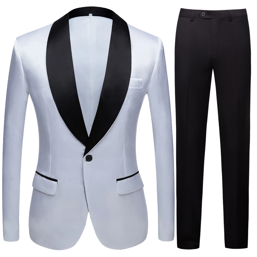 Classy Wedding Tuxedos Suits White Slim Fit Bridegroom For Men 2 Pieces Groomsmen Suit Male Cheap Formal Business (Jacket+Pants)
Classy Wedding Tuxedos Suits White Slim Fit Bridegroom For Men 2 Pieces Groomsmen Suit Male Cheap Formal Business (Jacket+Pants)