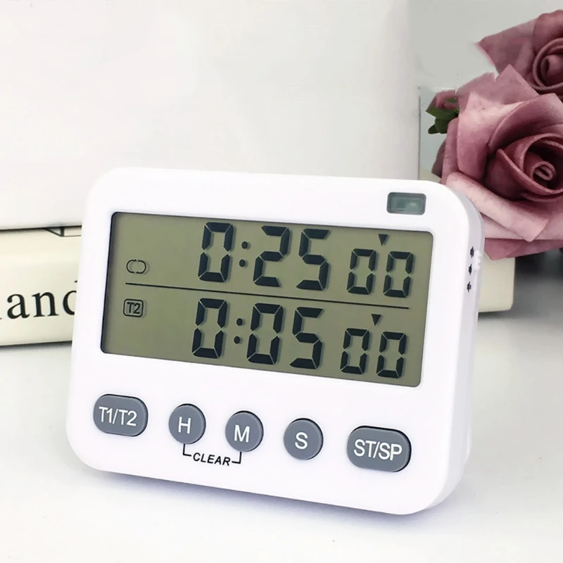 Magnetic Countdown Timer w/ Seconds Dual Digital Timer LCD Big Digits for Workout Office Gym Study 
Magnetic Countdown Timer w/ Seconds Dual Digital Timer LCD Big Digits for Workout Office Gym Study