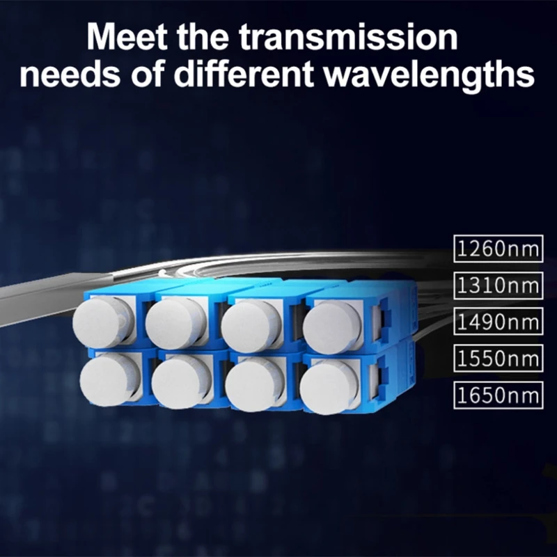 Low Insertion Loss Singlemode 0.9mm Fiber Splitter 1X8 FTTH Works for Singlemode Optical Fiber Communication System
Low Insertion Loss Singlemode 0.9mm Fiber Splitter 1X8 FTTH Works for Singlemode Optical Fiber Communication System