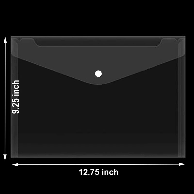 Poly Envelope Folder with Snap Button Closure, Premium Quality Clear Plastic Envelopes,30 Pcs Waterproof Transparent Project Env
Poly Envelope Folder with Snap Button Closure, Premium Quality Clear Plastic Envelopes,30 Pcs Waterproof Transparent Project Env