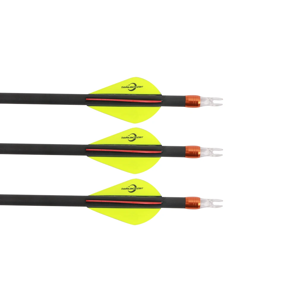 Toparchery 6/12 pcs Pure Carbon Arrow Spine 300 350 400 for Recurve/Compound Bows Archery Shooting Hunting
Toparchery 6/12 pcs Pure Carbon Arrow Spine 300 350 400 for Recurve/Compound Bows Archery Shooting Hunting