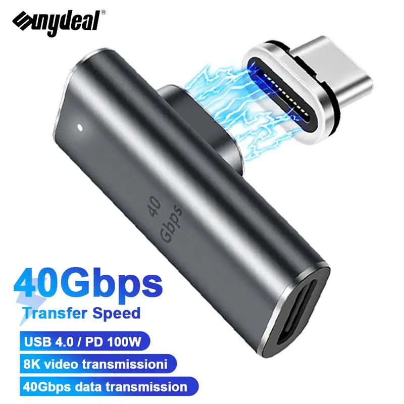 Magnetic USB C Adapter 24Pins Type C Connector PD 100W Fast Charging 40Gbp/s Converter for Thunderbolt 3 MacBook iPad Pro Switch
Magnetic USB C Adapter 24Pins Type C Connector PD 100W Fast Charging 40Gbp/s Converter for Thunderbolt 3 MacBook iPad Pro Switch