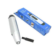 1 шт. электронная машинка для удаления волос в носу серебро