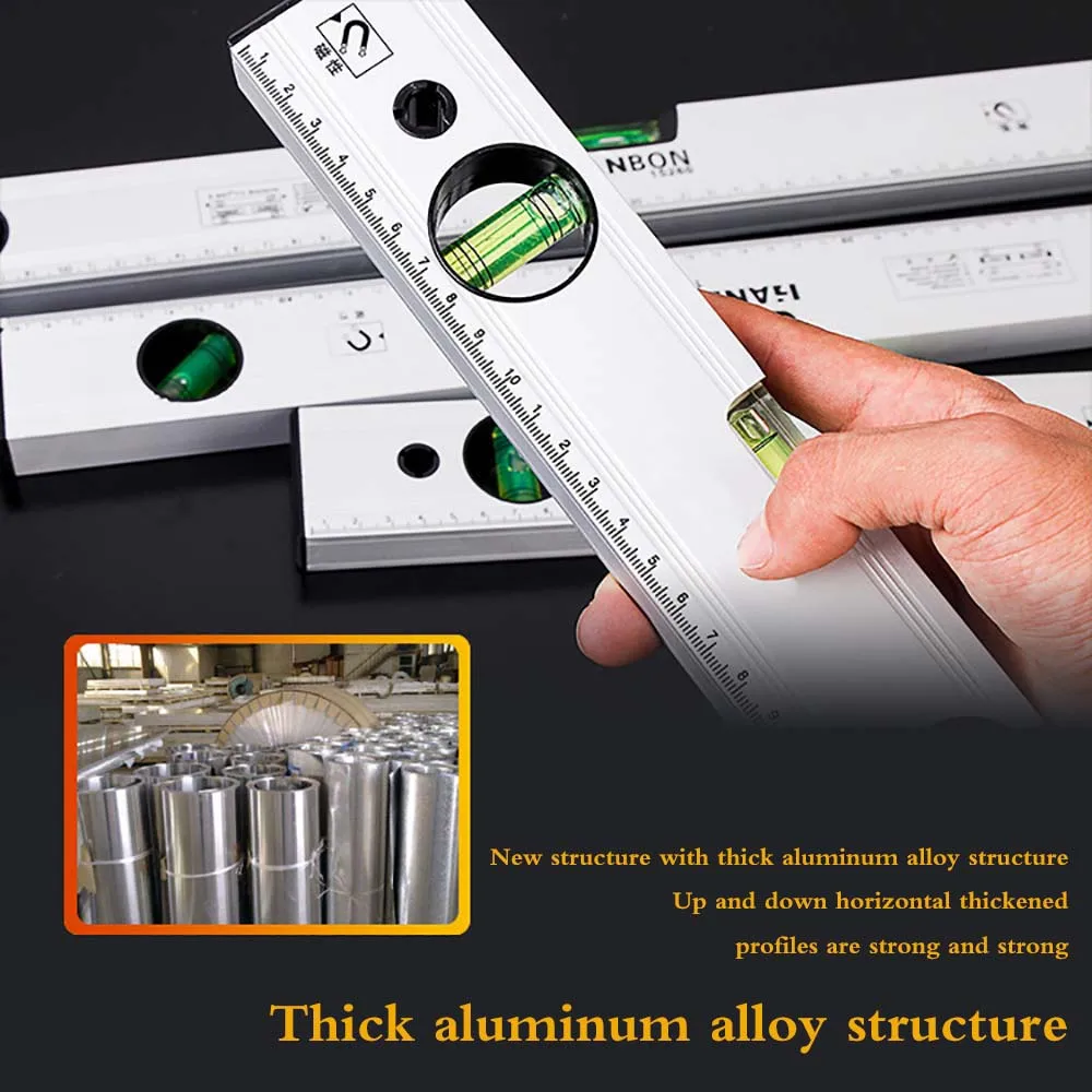 Mini-Foot Level Precision Level Water Gauge Ruler Magnetic Alloy Solid Balance-Foot Drop Resistance Minor Renovation
Mini-Foot Level Precision Level Water Gauge Ruler Magnetic Alloy Solid Balance-Foot Drop Resistance Minor Renovation