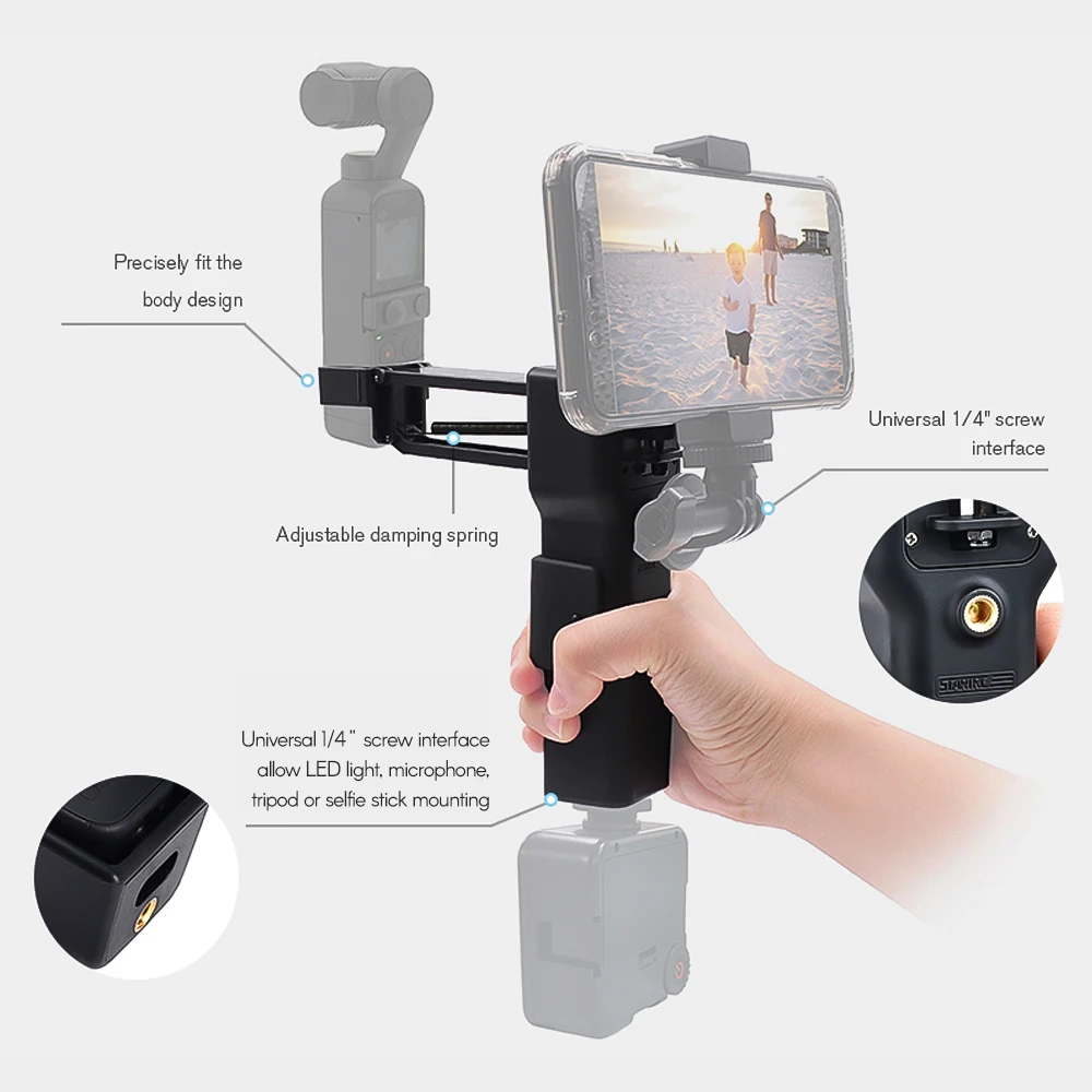 Handheld Anti-Shake Z Axis Stabilizer Carrying Case with Lanyard Replacement for DJI OSMO Pocket 2 Accessories | Электроника