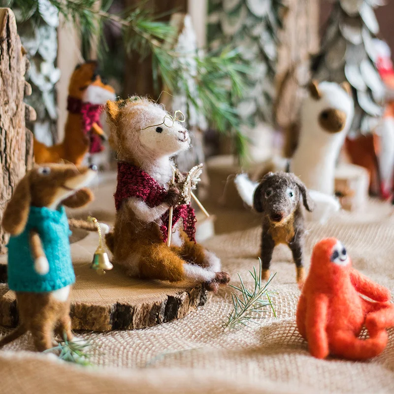 Forest fairy tale handmade art wool felt DIY animal doll gift wool suit children's plush toy desk atmosphere home accessories
Forest fairy tale handmade art wool felt DIY animal doll gift wool suit children's plush toy desk atmosphere home accessories