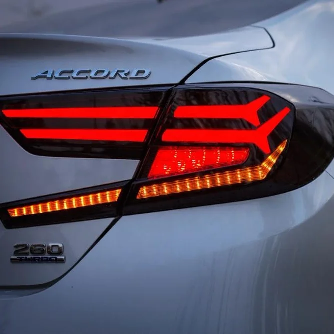 Honda Accord LED Tail Lamp Rear Lights for 2018 2019 with Red and Smoke Colors
Honda Accord LED Tail Lamp Rear Lights for 2018 2019 with Red and Smoke Colors