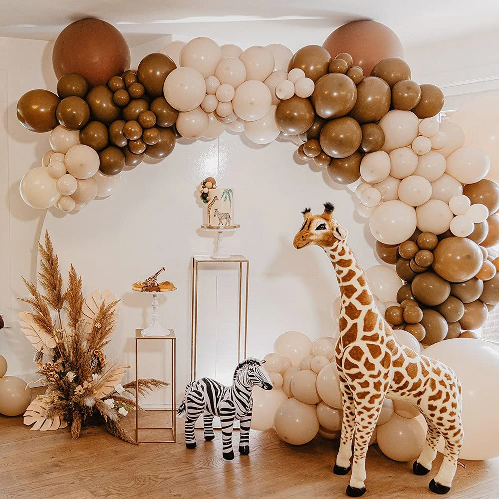 124pcs Retro Coffee Brown Balloons Garland Arch Kit Latex Balloons Baby Shower Birthday Valentine Wedding Party Home Decor
124pcs Retro Coffee Brown Balloons Garland Arch Kit Latex Balloons Baby Shower Birthday Valentine Wedding Party Home Decor